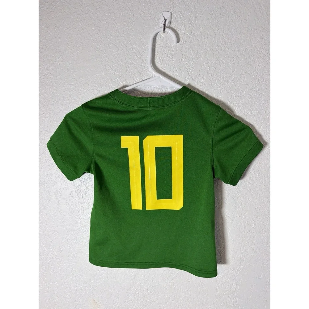 Nike Toddler #10 Oregon Ducks Green Football Jersey Size 2T Kids
